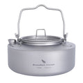 Boundless Voyage Titan Camping-Wasserkessel 700 ml – Ultraleichter Teekessel mit Klappgriff & Transportbeutel