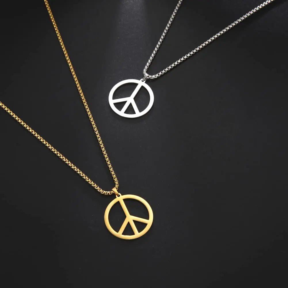 Peace Symbol Halskette – Kette mit Peace-Anhänger für Damen & Herren