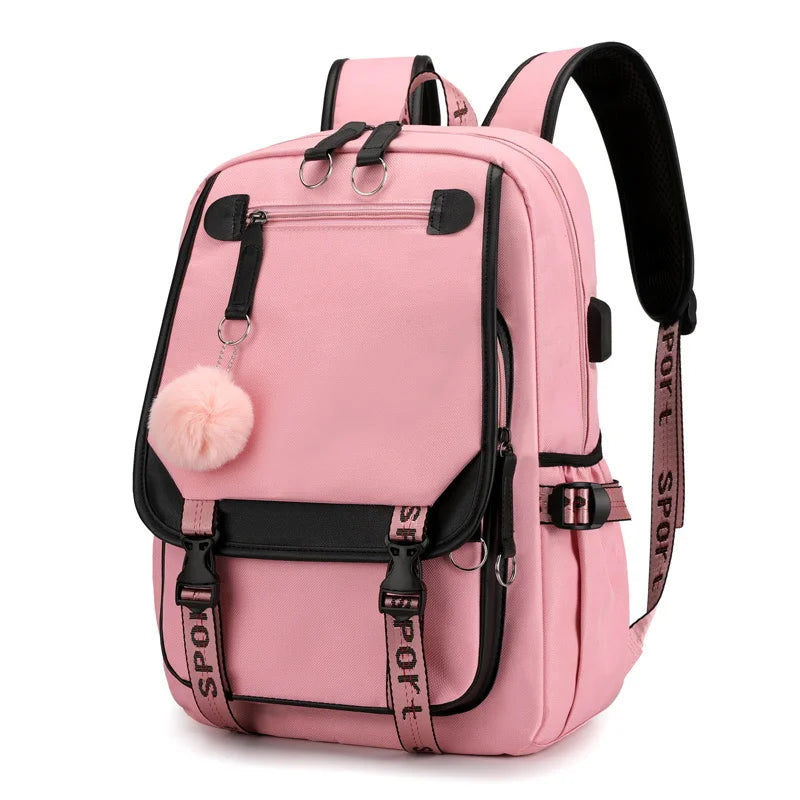 Kawaii Schulrucksack – Laptop-Rucksack für Schule, Uni & Reisen – 20–35 Liter