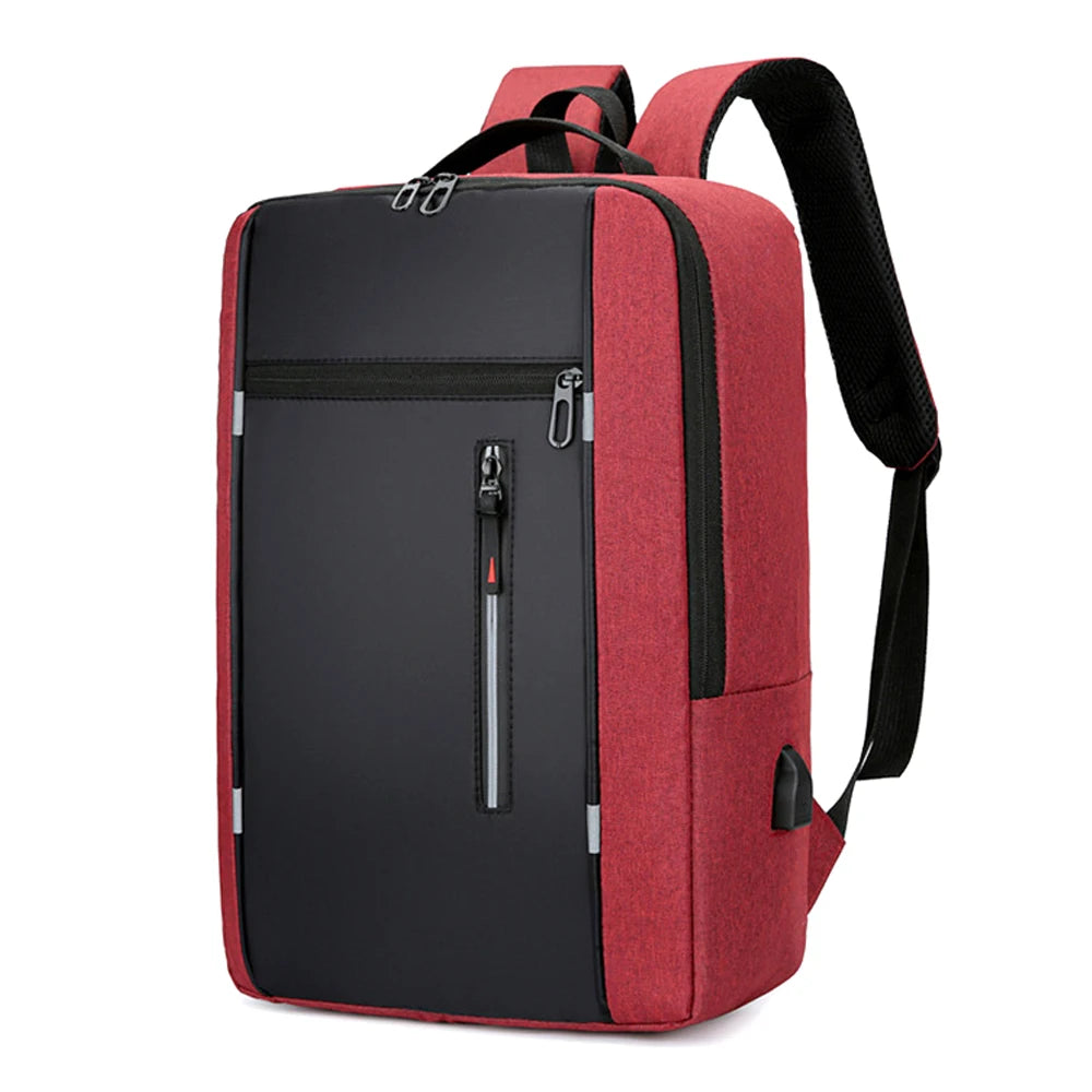 Laptop Rucksack 15,6 Zoll mit USB-Anschluss – Wasserabweisender Business & Reiserucksack für Damen und Herren