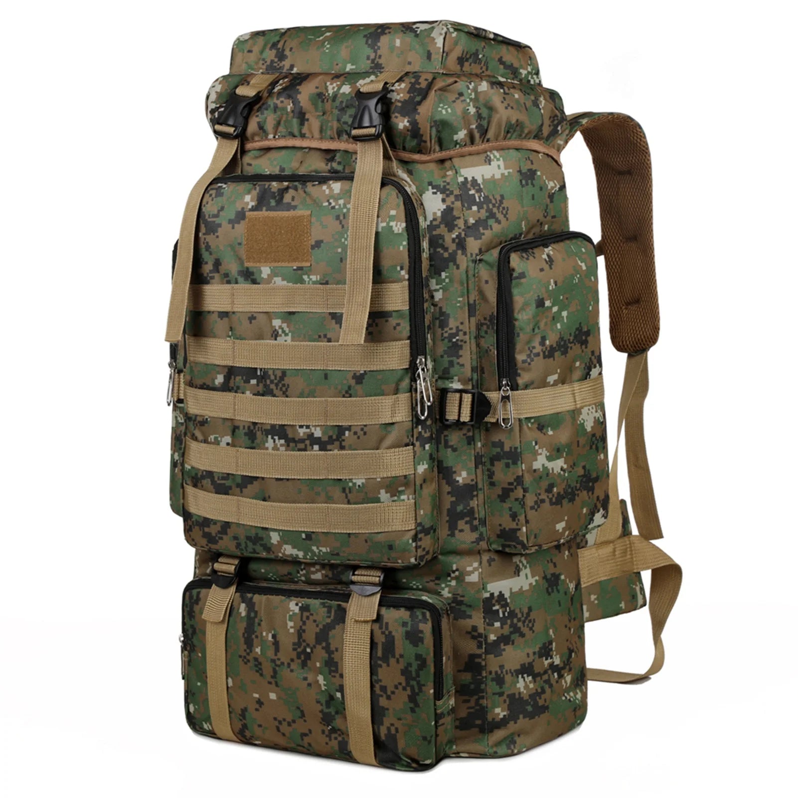 Outdoor Trekkingrucksack mit großem Stauraum – Camping & Hiking Rucksack mit mehreren Fächern