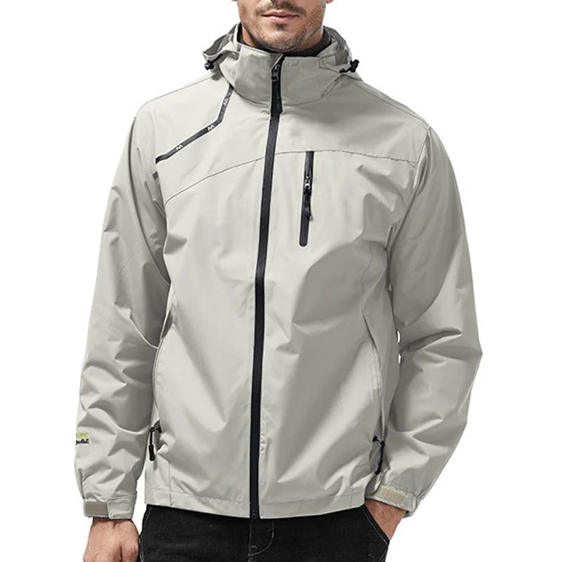 Wasserdichte Softshell Outdoorjacke mit Kapuze – Winddichte Herren & Damen Trekkingjacke für Hiking, Camping & Jagd