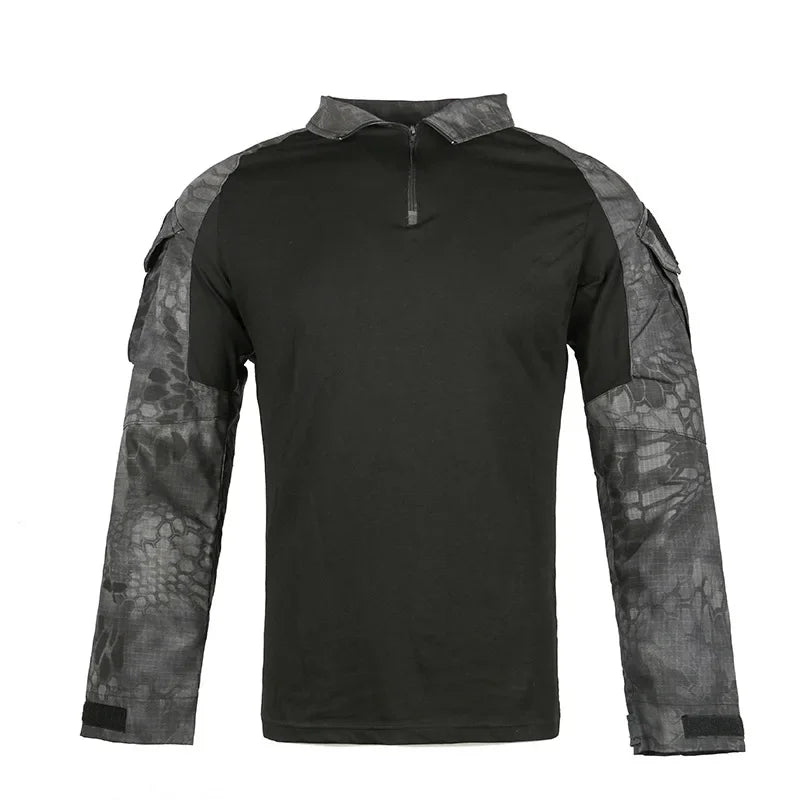 Taktisches Langarm Outdoor Shirt – Herren Tactical Combat Shirt – Atmungsaktiv für Wandern, Jagd & Camping – Größen S–XXXL
