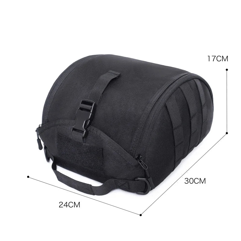 Taktische Helmtragetasche mit MOLLE-System – Gepolsterte Helmtasche aus 1000D Oxford-Nylon – 6 Liter
