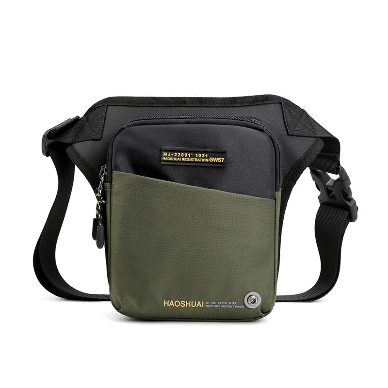Motorrad Beintasche – Multifunktionale Hüft- & Oberschenkeltasche aus PU – Schulter- & Crossbody Bag