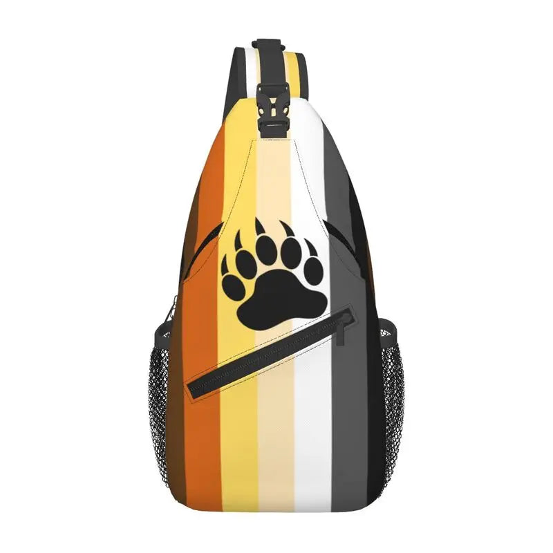 Bärenpfoten Crossbody Tasche – Unisex Sling Bag mit Animal-Design für Alltag, Reisen & Freizeit