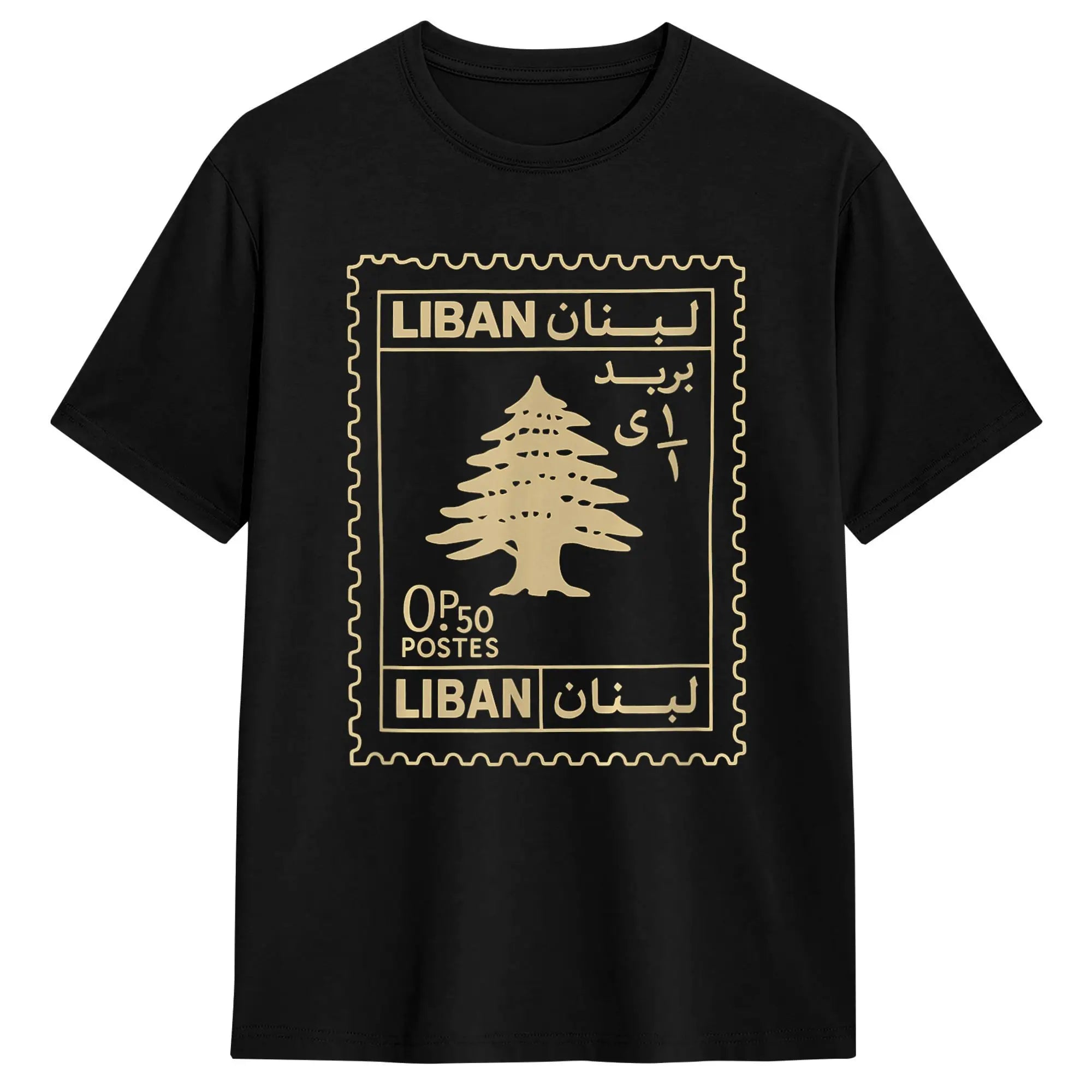 Libanon & Palästina T-Shirt aus 100 % Baumwolle – Unisex Kurzarmshirt mit Flaggen-Design