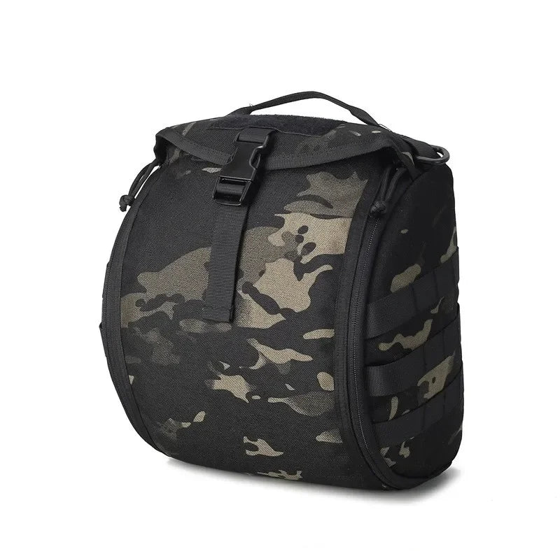 Taktische Helmtragetasche mit MOLLE-System – Gepolsterte Helmtasche aus 1000D Oxford-Nylon – 6 Liter