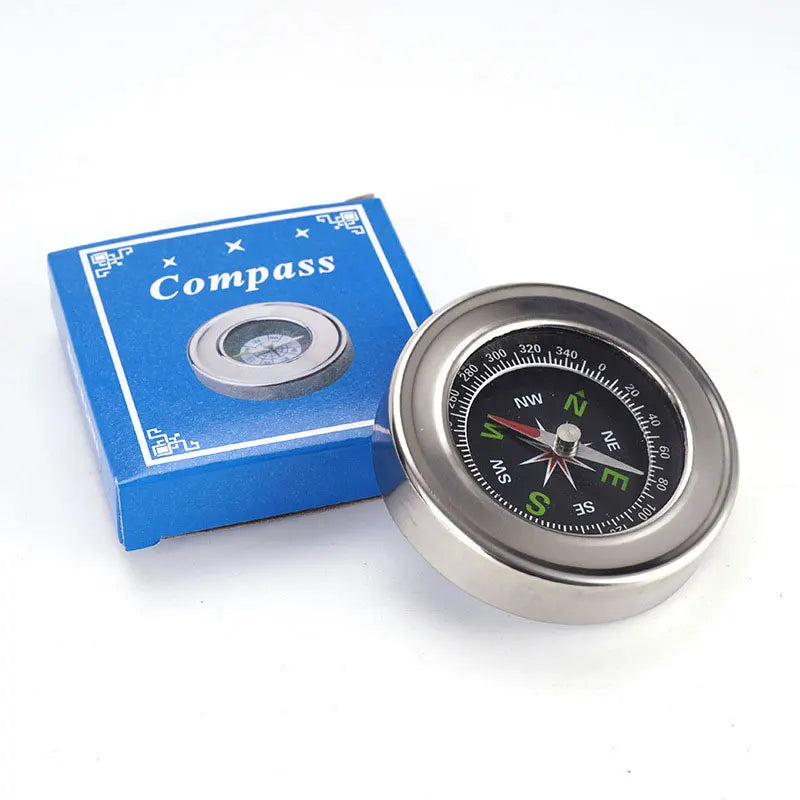 Edelstahl-Kompass 6 cm – Klassischer Outdoor-Kompass für Camping, Wandern & Unterricht