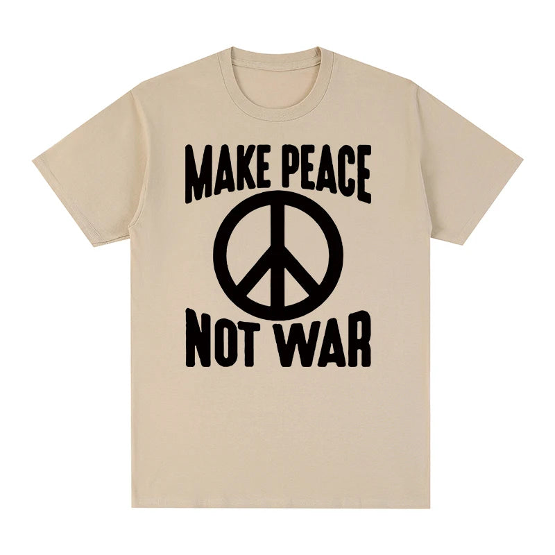 Make Love Not War Vintage T-Shirt – Baumwoll-Shirt mit Retro-Statement für Damen & Herren