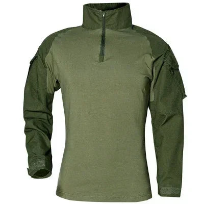 Taktisches Langarm Camouflage Shirt – Herren Outdoor Hunting & Hiking T-Shirt – Atmungsaktiv für Trekking, Airsoft & Camping