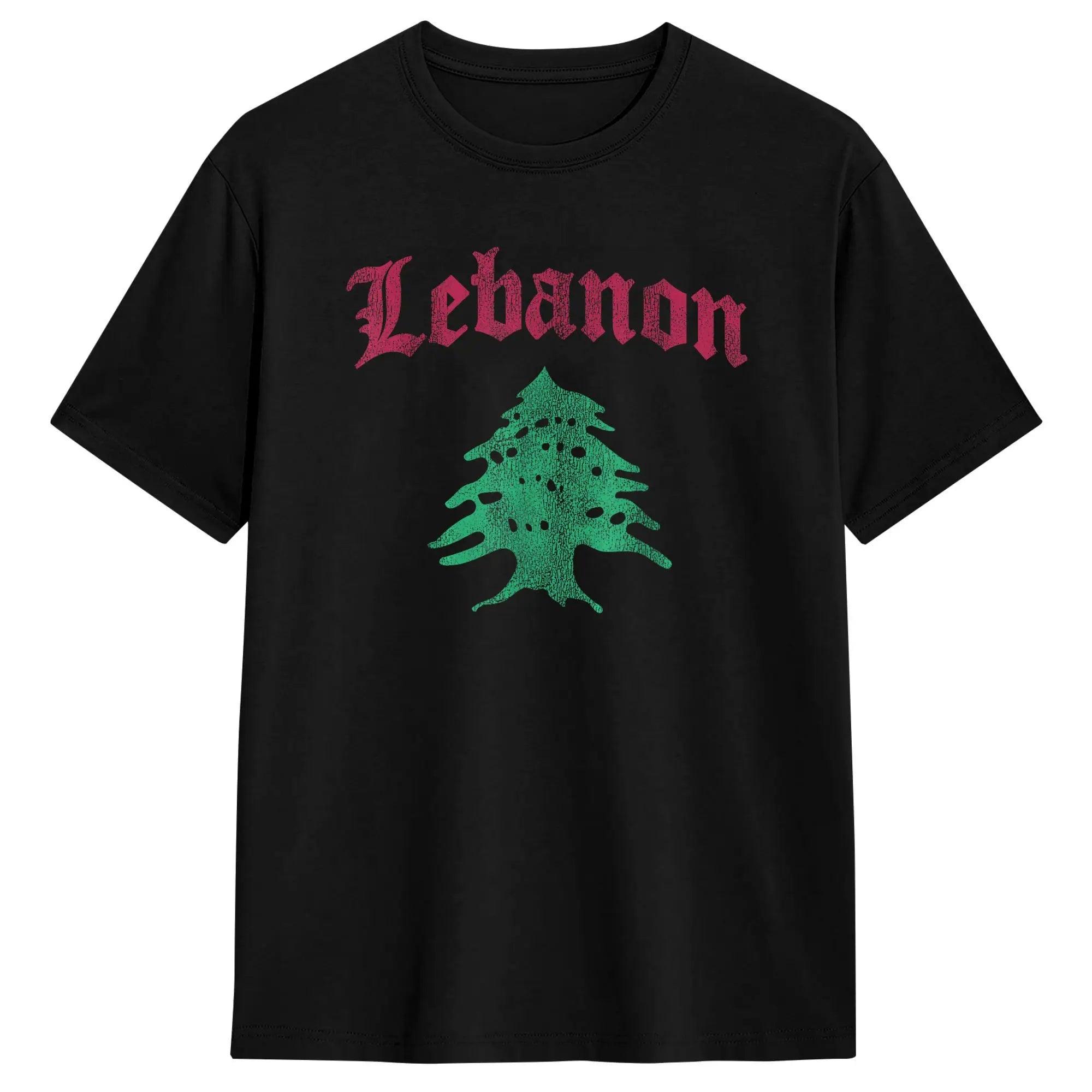 Libanon & Palästina T-Shirt aus 100 % Baumwolle – Unisex Kurzarmshirt mit Flaggen-Design