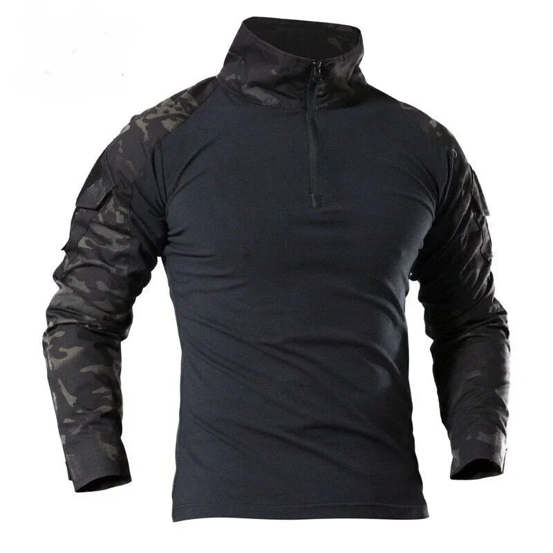 Taktisches Langarm Outdoor Shirt – Herren Tactical Combat Shirt – Atmungsaktiv für Wandern, Jagd & Camping – Größen S–XXXL