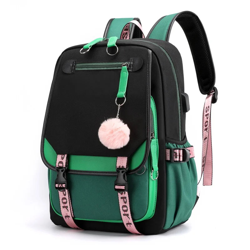 Kawaii Schulrucksack – Laptop-Rucksack für Schule, Uni & Reisen – 20–35 Liter