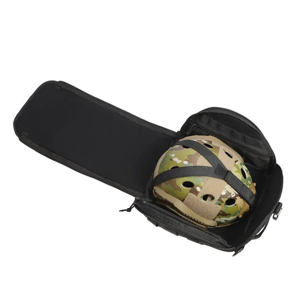 Taktische Helmtragetasche mit MOLLE-System – Gepolsterte Helmtasche aus 1000D Oxford-Nylon – 6 Liter