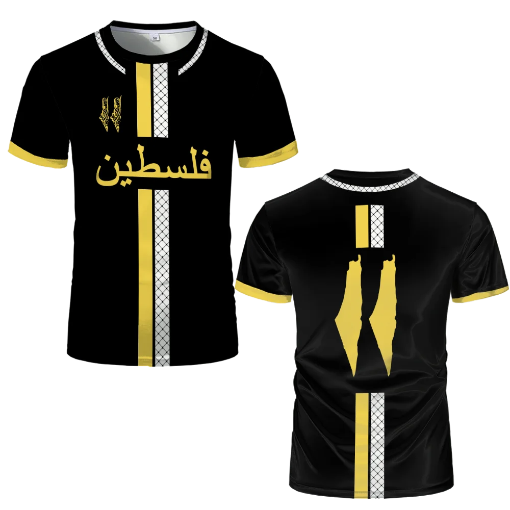 Palästina Fußball Jersey – Herren 3D-Print Sportshirt | Atmungsaktives Sommer T-Shirt (Kopie)