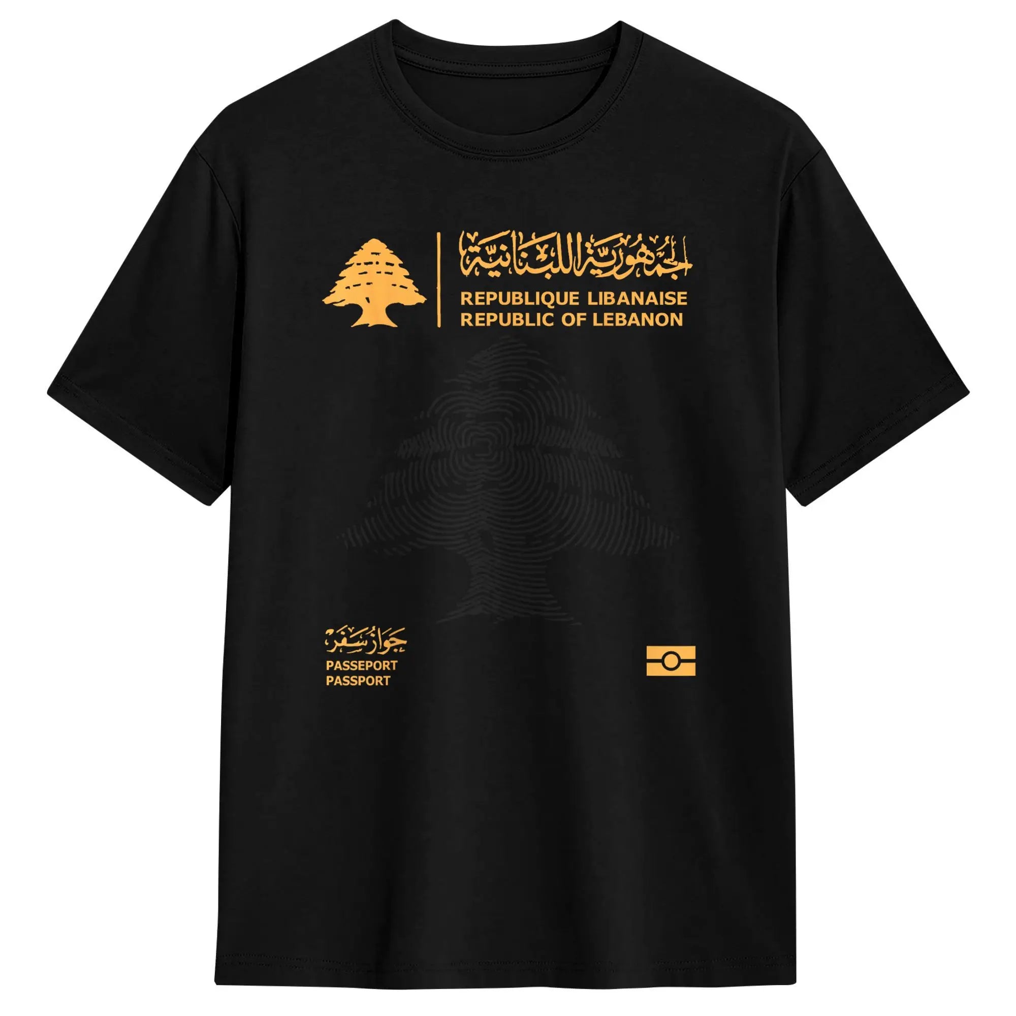 Libanon & Palästina T-Shirt aus 100 % Baumwolle – Unisex Kurzarmshirt mit Flaggen-Design