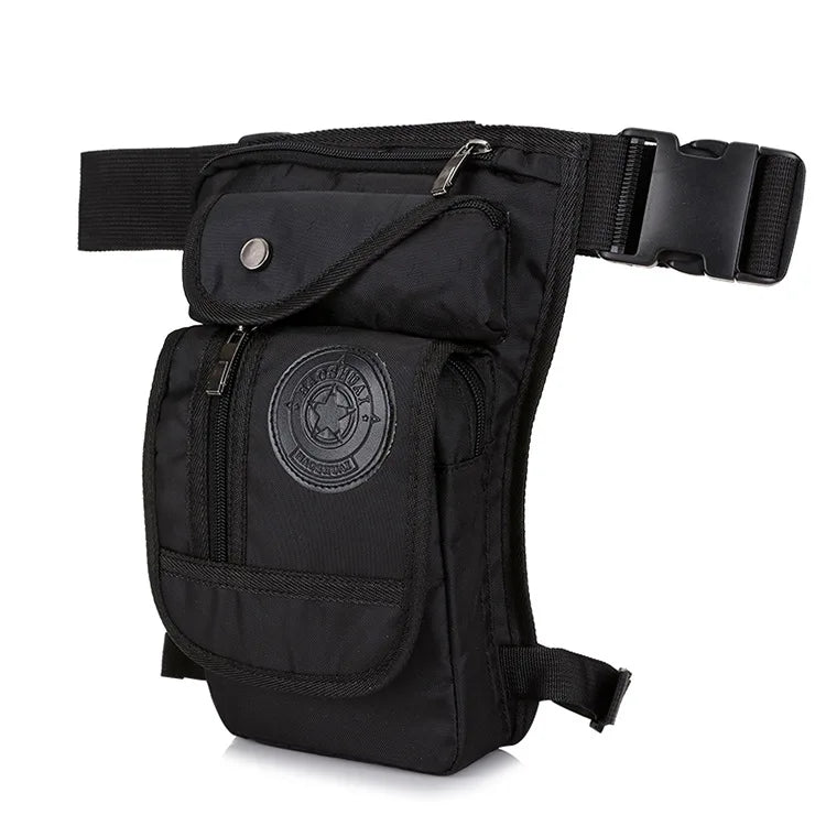 Herren Bein- & Hüfttasche – Tactical Drop Leg Bag aus Canvas oder Nylon – Motorrad-, Outdoor- & Gürteltasche