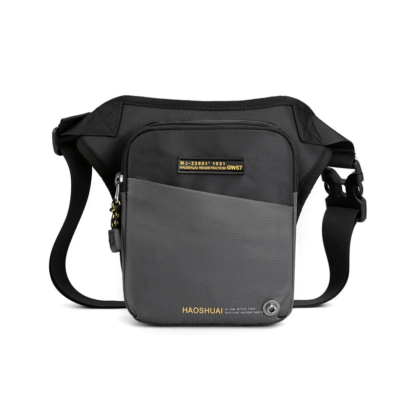 Motorrad Beintasche – Multifunktionale Hüft- & Oberschenkeltasche aus PU – Schulter- & Crossbody Bag