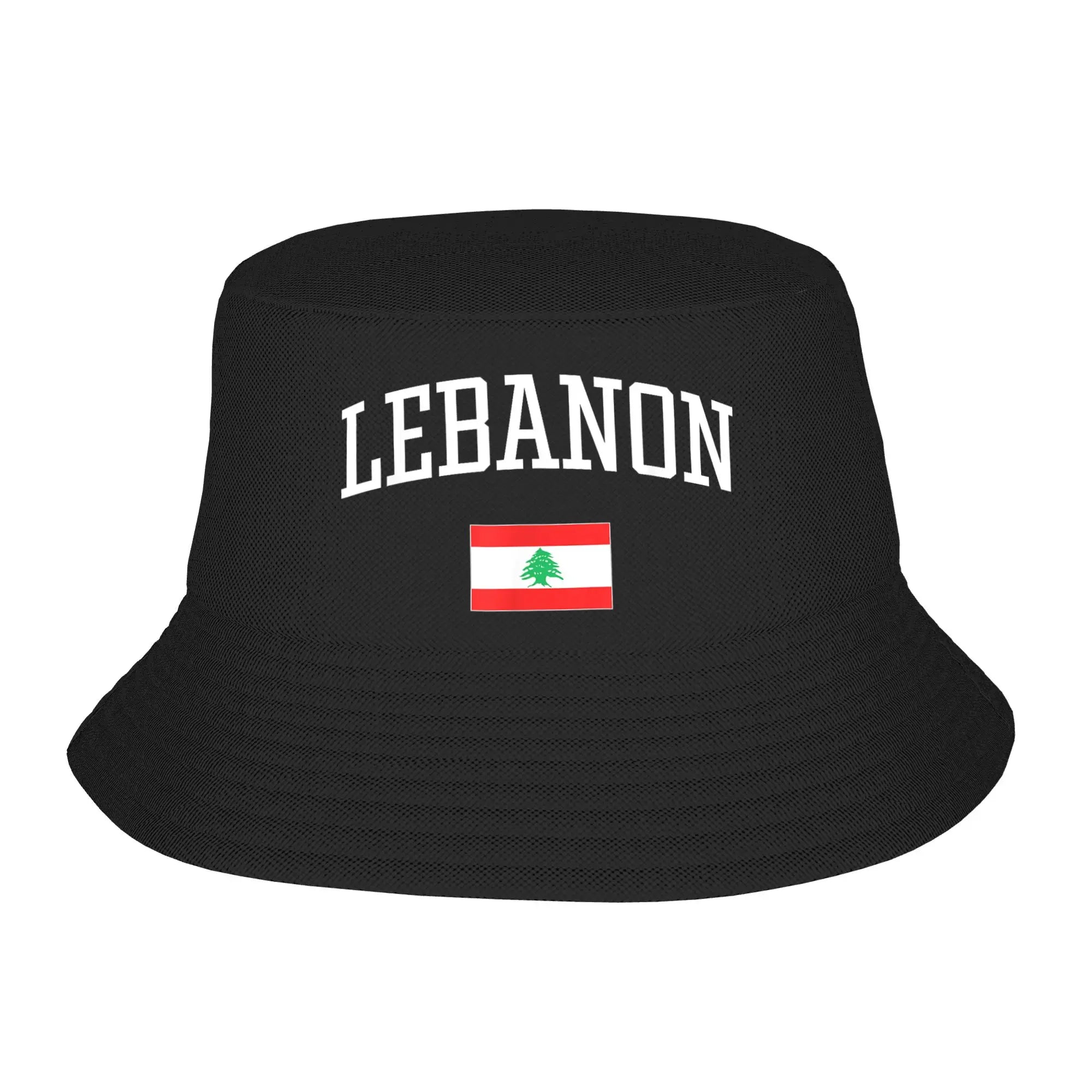 Libanon Bucket Hat mit arabischem Schriftzug & Landkarten-Design – Fischerhut mit UV-Schutz – Unisex