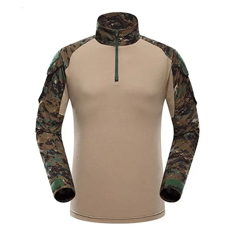 Taktisches Langarm Outdoor Shirt – Herren Tactical Combat Shirt – Atmungsaktiv für Wandern, Jagd & Camping – Größen S–XXXL