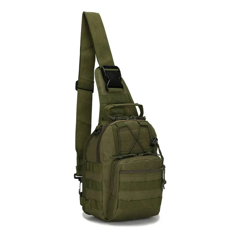 Taktischer Schulterrucksack 600D – EDC Outdoor Sling Bag – Wasserabweisender Daypack für Wandern, Camping & Alltag