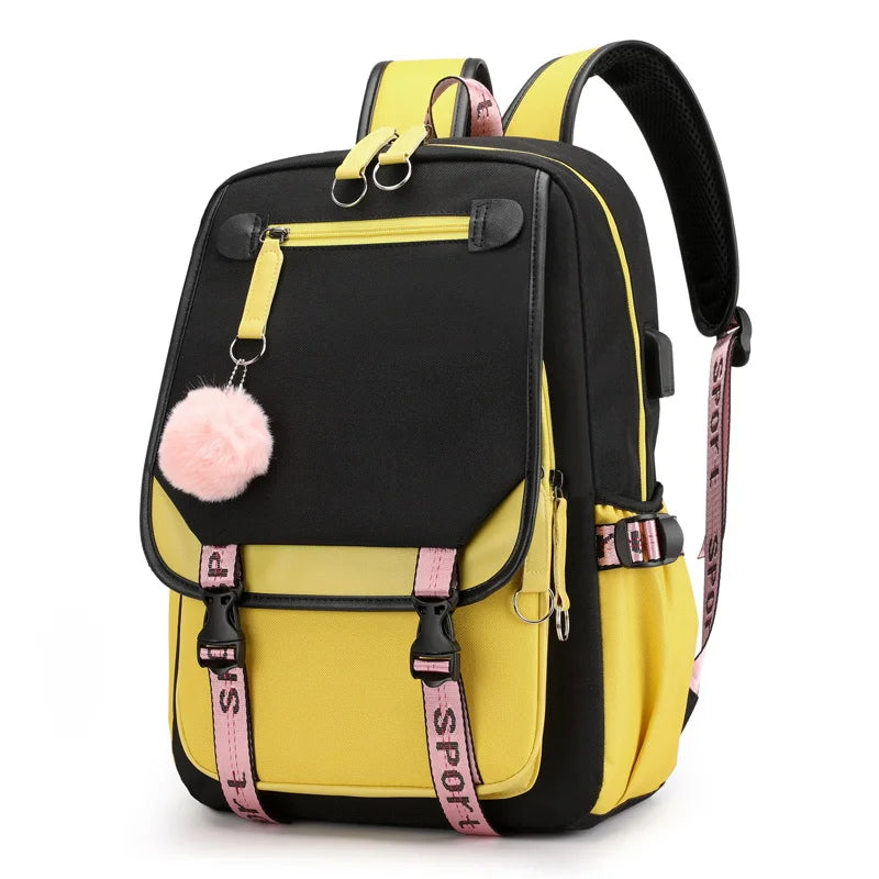 Kawaii Schulrucksack – Laptop-Rucksack für Schule, Uni & Reisen – 20–35 Liter
