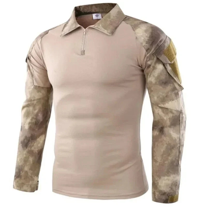 Taktisches Langarm Outdoor Shirt – Herren Tactical Combat Shirt – Atmungsaktiv für Wandern, Jagd & Camping – Größen S–XXXL