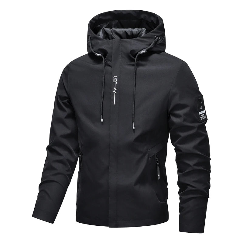 Herren Regenjacke wasserdicht mit Kapuze – Leichte Outdoor Jacke für Wandern, Camping & Trekking – Größen M–5XL