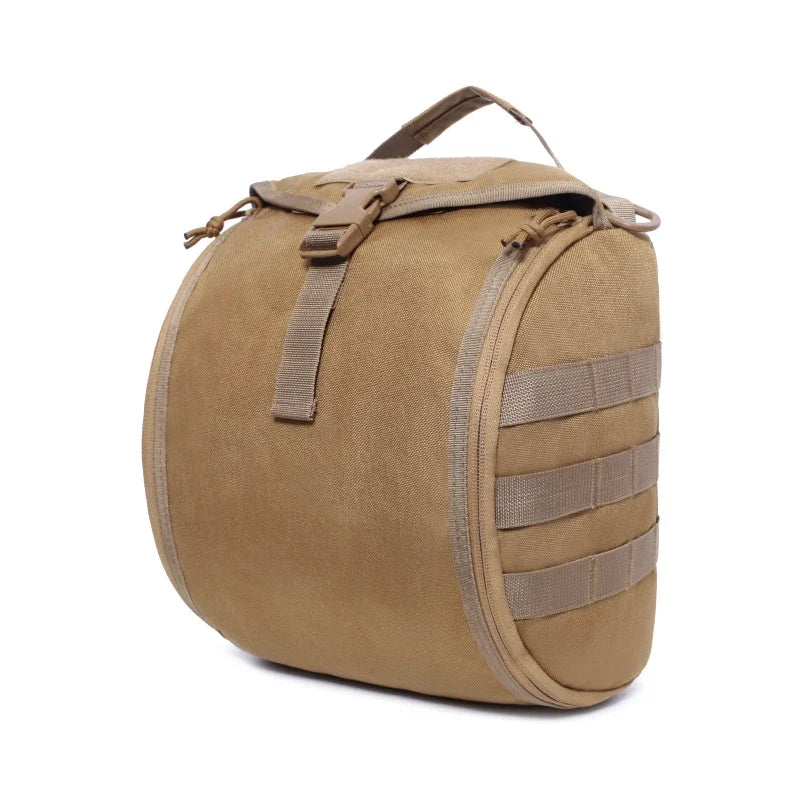 Taktische Helmtragetasche mit MOLLE-System – Gepolsterte Helmtasche aus 1000D Oxford-Nylon – 6 Liter