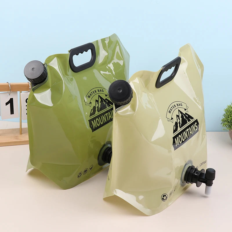 Faltbarer 8L Wasserkanister mit Zapfhahn – Tragbarer Wasserbehälter für Camping, Outdoor & Reisen