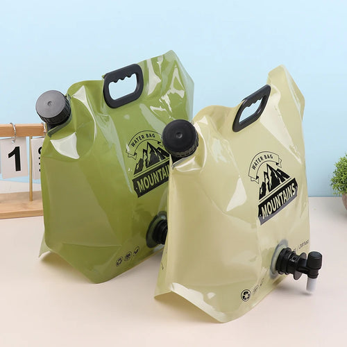 Faltbarer 8L Wasserkanister mit Zapfhahn – Tragbarer Wasserbehälter für Camping, Outdoor & Reisen