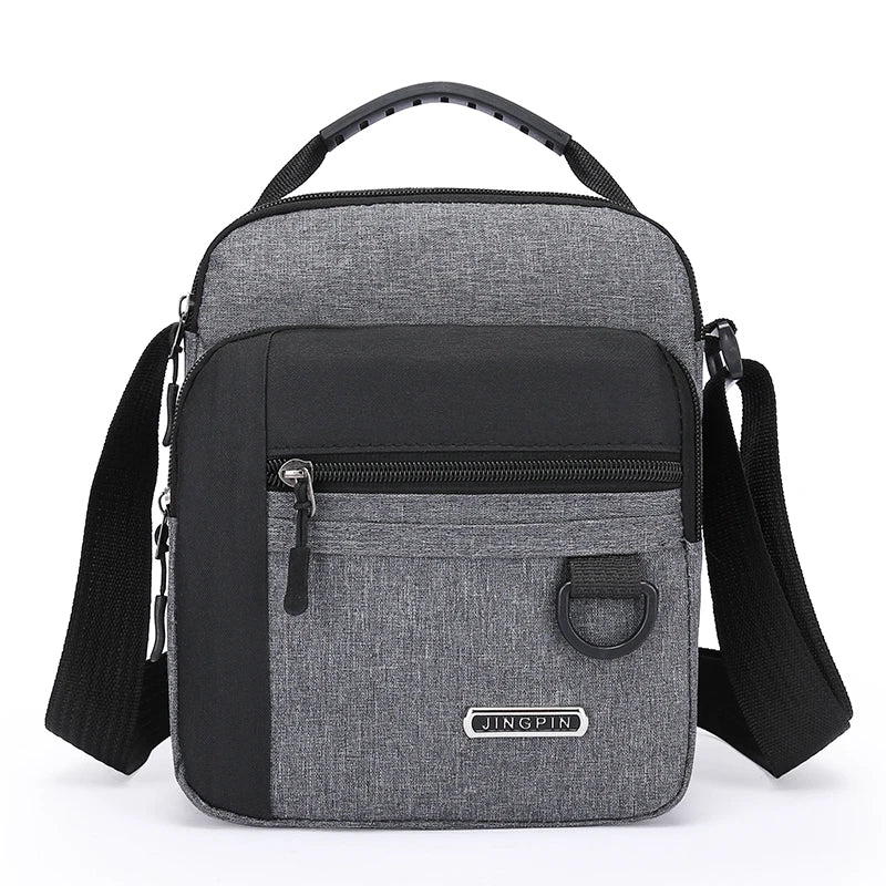 Herren Schultertasche mit großem Stauraum – Wasserdichte Business Crossbody Bag aus Oxford-Gewebe