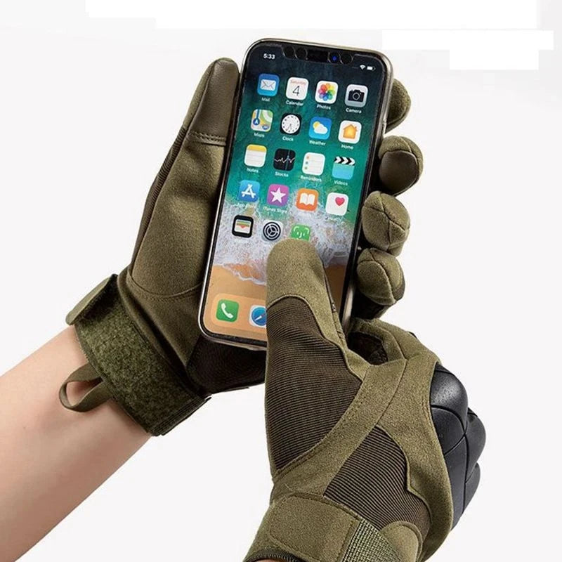 Taktische Outdoor-Handschuhe – Vollfinger Sport- & Motorradhandschuhe mit Touchscreen-Funktion