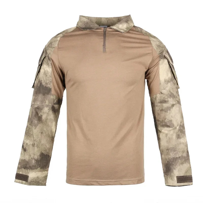 Taktisches Langarm Outdoor Shirt – Herren Tactical Combat Shirt – Atmungsaktiv für Wandern, Jagd & Camping – Größen S–XXXL