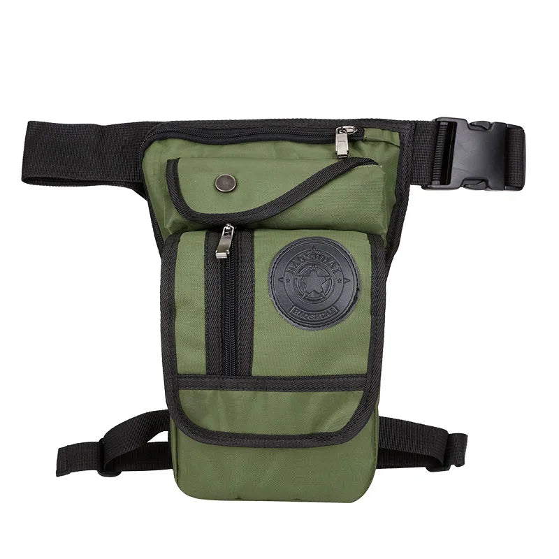 Herren Bein- & Hüfttasche – Tactical Drop Leg Bag aus Canvas oder Nylon – Motorrad-, Outdoor- & Gürteltasche