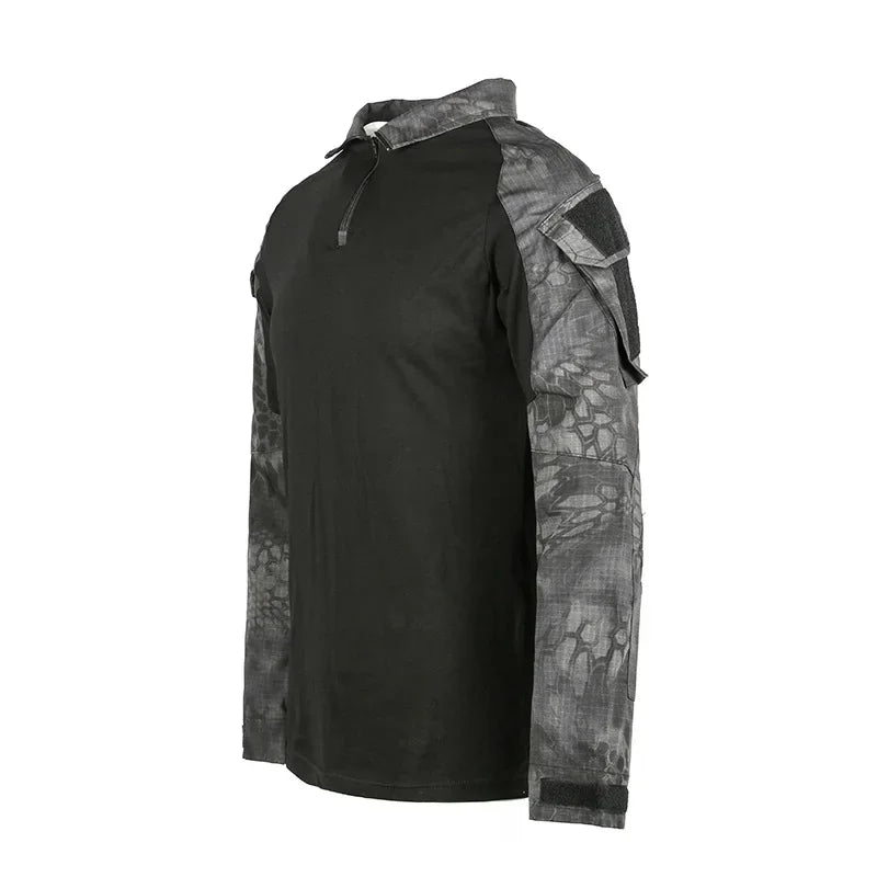 Taktisches Langarm Outdoor Shirt – Herren Tactical Combat Shirt – Atmungsaktiv für Wandern, Jagd & Camping – Größen S–XXXL