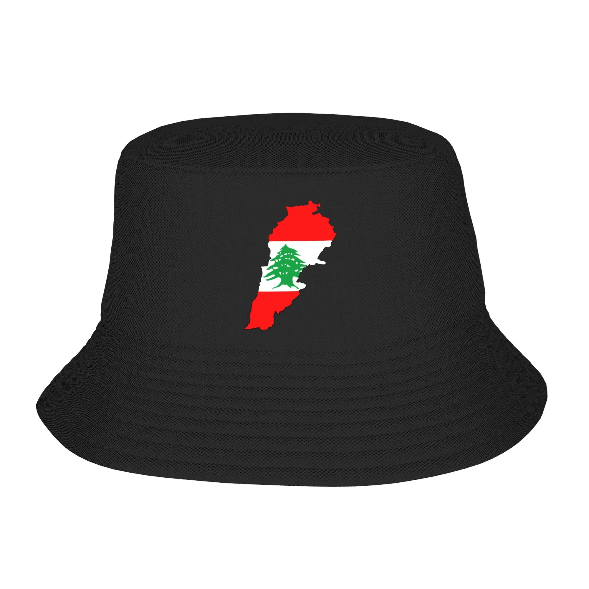 Libanon Bucket Hat mit arabischem Schriftzug & Landkarten-Design – Fischerhut mit UV-Schutz – Unisex