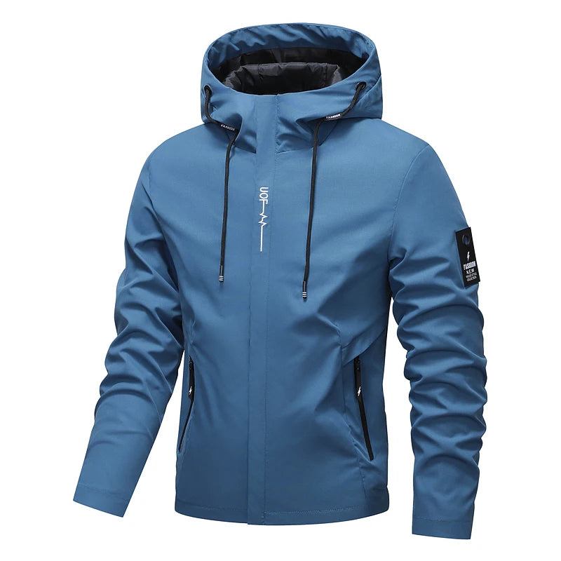 Herren Regenjacke wasserdicht mit Kapuze – Leichte Outdoor Jacke für Wandern, Camping & Trekking – Größen M–5XL