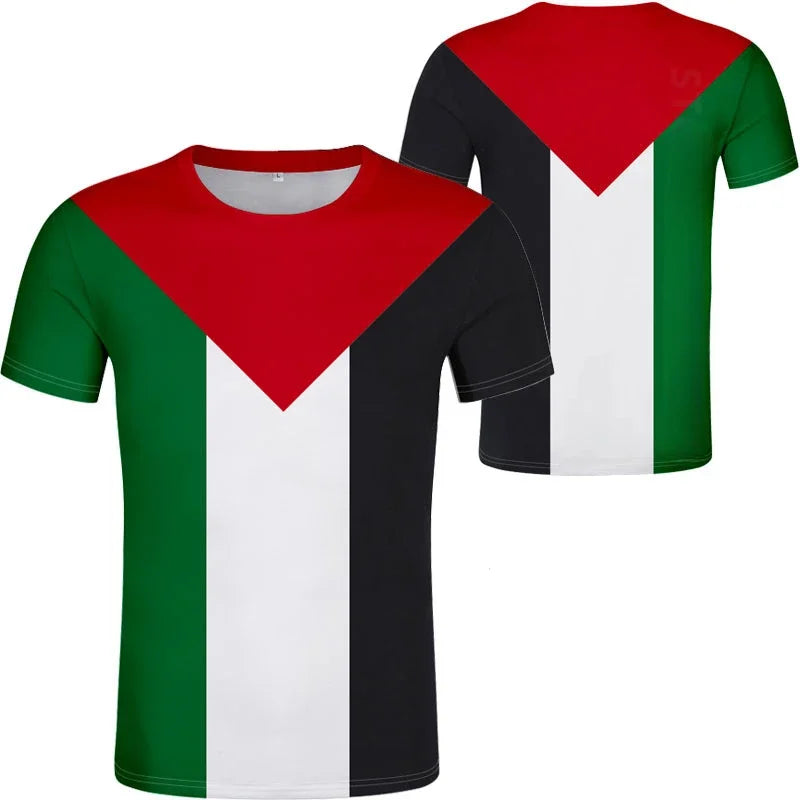 Palästina Flaggen T-Shirt – Sportliches Herren Trikot mit Grafikprint | Atmungsaktiv & Schnelltrocknend