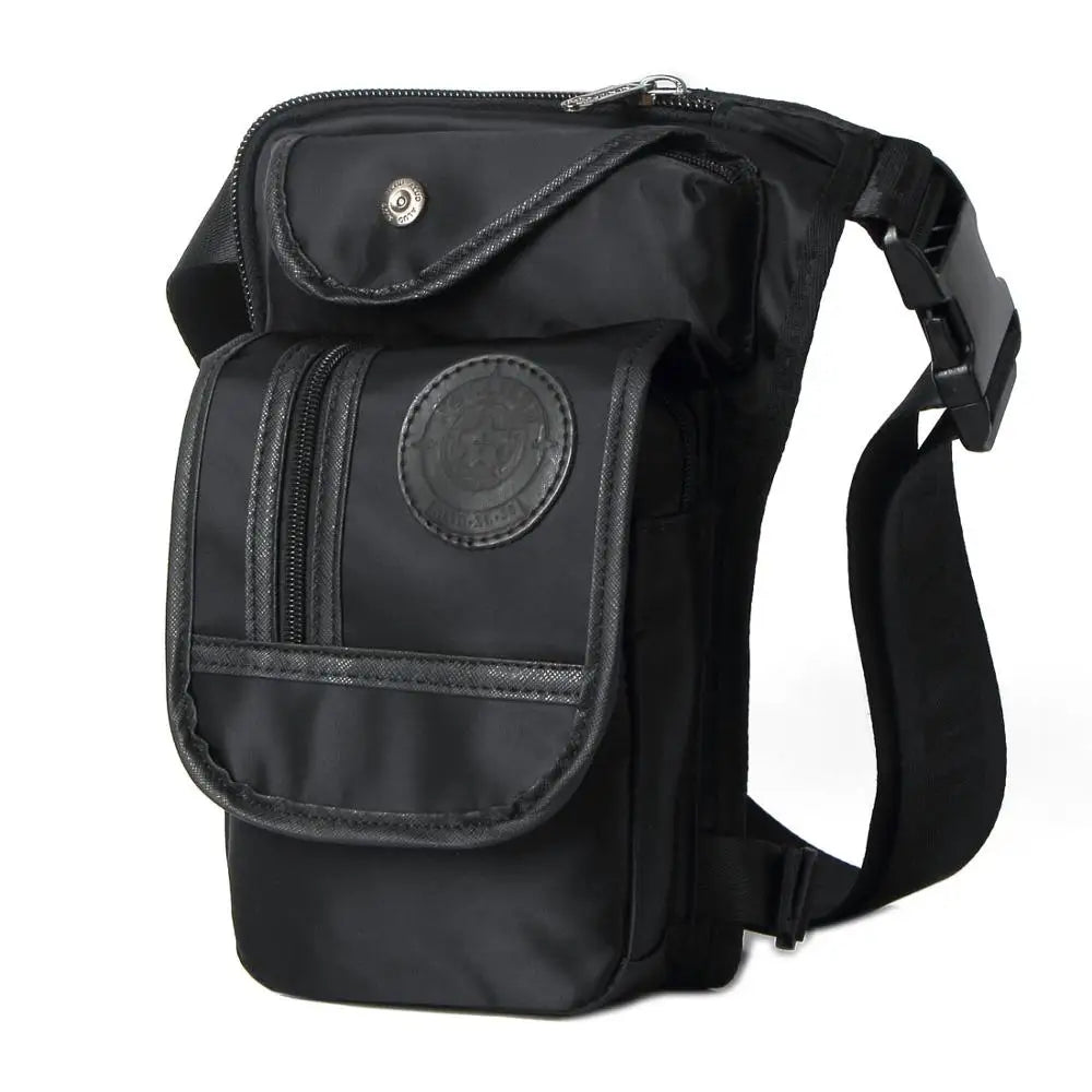 Herren Bein- & Hüfttasche – Tactical Drop Leg Bag aus Canvas oder Nylon – Motorrad-, Outdoor- & Gürteltasche