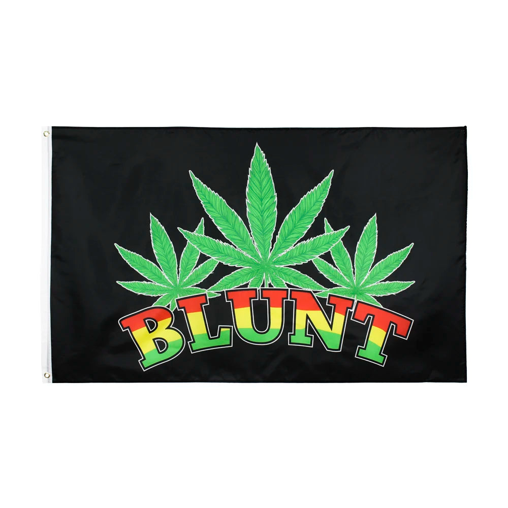 Peace Symbol Rasta Flagge 90 × 150 cm – Dekoflagge aus Polyester mit Friedenssymbol
