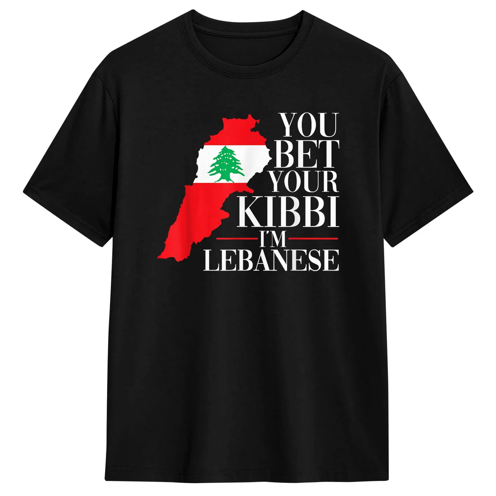 Libanon & Palästina T-Shirt aus 100 % Baumwolle – Unisex Kurzarmshirt mit Flaggen-Design