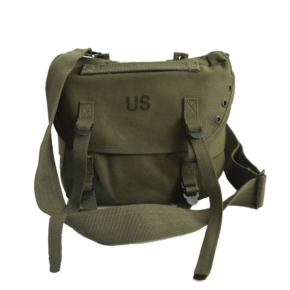 M1961 Militär Rucksack im Vintage-Stil – Canvas Ausrüstungsbeutel im US Army Design – Robuste Outdoor Tasche
