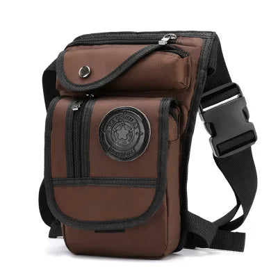 Herren Bein- & Hüfttasche – Tactical Drop Leg Bag aus Canvas oder Nylon – Motorrad-, Outdoor- & Gürteltasche