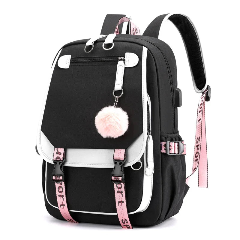 Kawaii Schulrucksack – Laptop-Rucksack für Schule, Uni & Reisen – 20–35 Liter