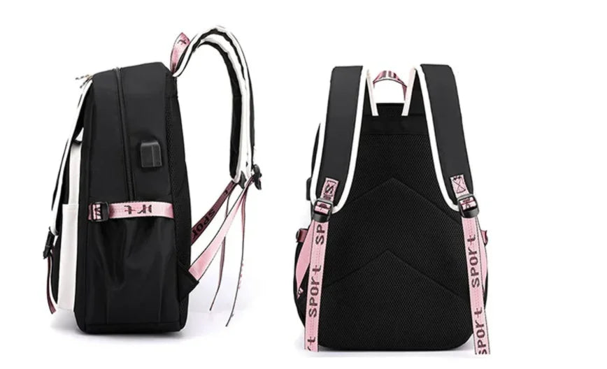 Kawaii Schulrucksack – Laptop-Rucksack für Schule, Uni & Reisen – 20–35 Liter