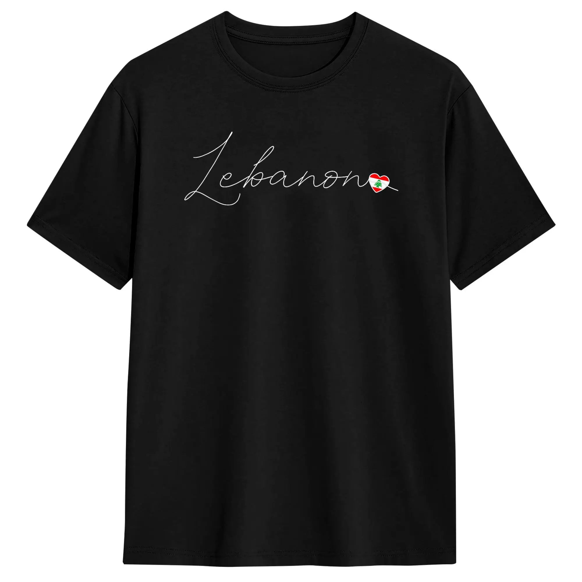 Libanon & Palästina T-Shirt aus 100 % Baumwolle – Unisex Kurzarmshirt mit Flaggen-Design