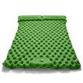 Doppel Camping-Isomatte mit integrierter Luftpumpe – Extra breite aufblasbare Schlafmatte aus TPU-Nylon – Ultraleicht & faltbar