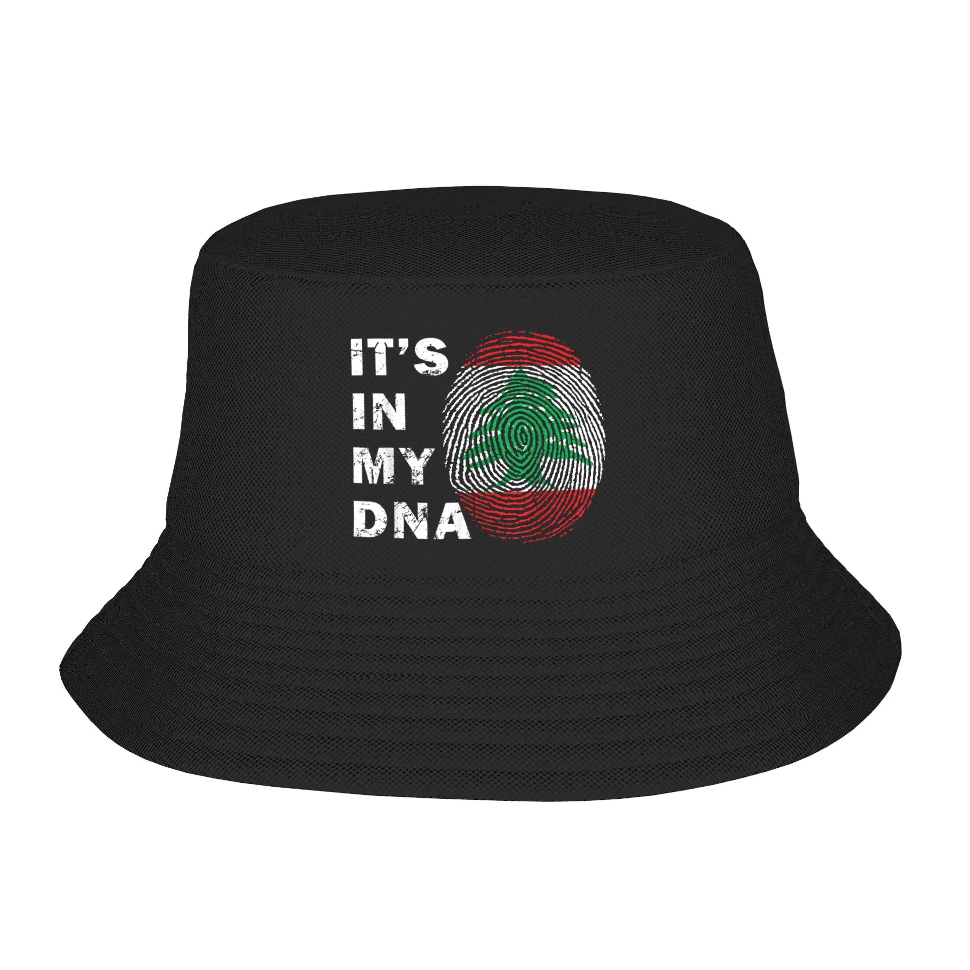 Libanon Bucket Hat mit arabischem Schriftzug & Landkarten-Design – Fischerhut mit UV-Schutz – Unisex
